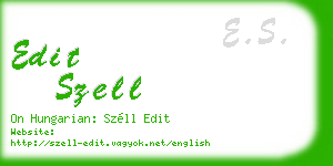 edit szell business card