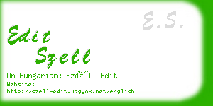edit szell business card